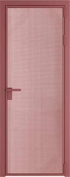 Алюминиевая дверь Profil Doors 1 AG Красный антрацит Кризет Розовый