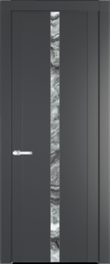 Межкомнатная дверь Profil Doors 1.8 P Атриум серебро Графит (Pantone 425С)