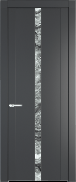 Межкомнатная дверь Profil Doors 1.8 P Атриум серебро Графит (Pantone 425С)