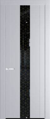 Межкомнатная дверь Profil Doors 1.9 P Лоран узор золото Лайт Грей (RAL 870-01)