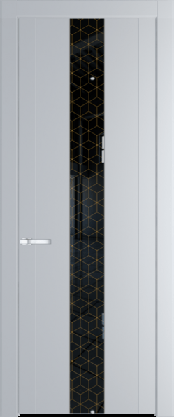Межкомнатная дверь Profil Doors 1.9 P Лоран узор золото Лайт Грей (RAL 870-01)