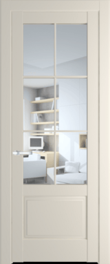 Межкомнатная дверь Profil Doors 4.2.2 (p.6) Кремовая Магнолия (RAL 120-04) Прозрачное
