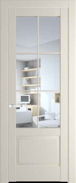 Межкомнатная дверь Profil Doors 4.2.2 (p.6) Кремовая Магнолия (RAL 120-04) Прозрачное