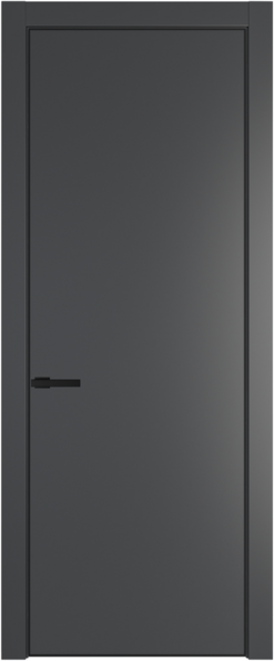 Межкомнатная дверь Profil Doors Orange 1 PE.O Графит (Pantone 425С) Черный матовый RAL9005