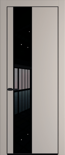 Межкомнатная дверь Profil Doors Orange 19 PE.O Черный лак Сэнд Черный матовый RAL9005