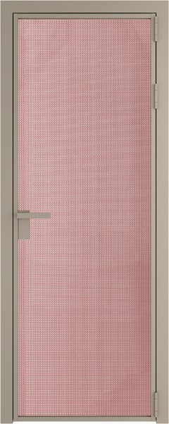 Алюминиевая дверь Profil Doors 1 AG Никель матовый Кризет Розовый