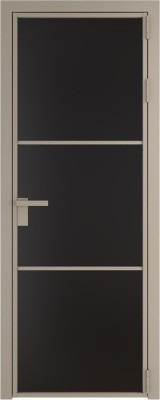 Алюминиевая дверь Profil Doors 13 AG Никель матовый Монохром черный