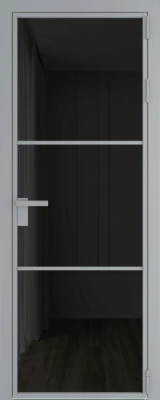 Алюминиевая дверь Profil Doors 13 AG Серебро Черное тонированное