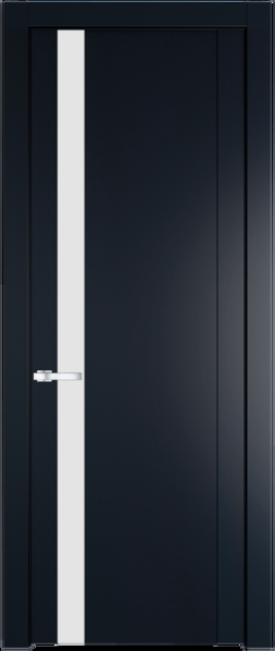 Межкомнатная дверь Profil Doors 1.2 P Монохром белый просветленный Нэви Блу (RAL 7016)