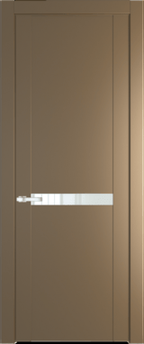 Межкомнатная дверь Profil Doors 1.4 P Lacobel Белый лак Перламутр золото