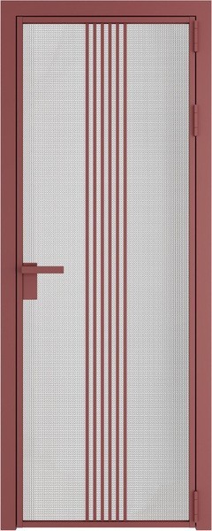 Алюминиевая дверь Profil Doors 18 AG Красный антрацит Кризет