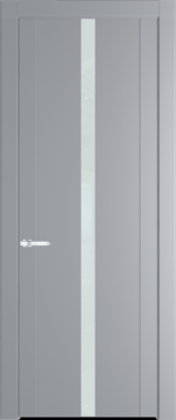 Межкомнатная дверь Profil Doors 1.8 P Lacobel Белый лак Смоки (RAL 870-02)