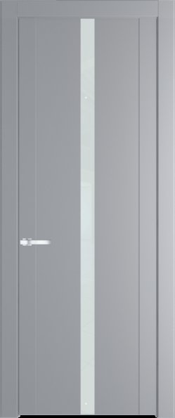 Межкомнатная дверь Profil Doors 1.8 P Lacobel Белый лак Смоки (RAL 870-02)