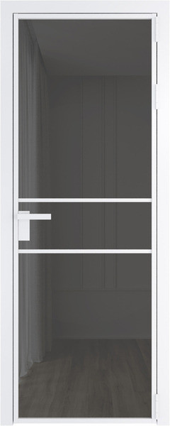Алюминиевая дверь Profil Doors 2 AG Вайт Тонированное