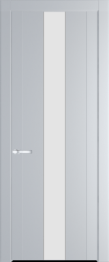 Межкомнатная дверь Profil Doors 1.9 P Монохром белый просветленный Лайт Грей (RAL 870-01)