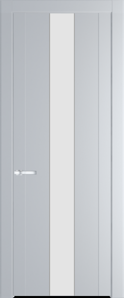 Межкомнатная дверь Profil Doors 1.9 P Монохром белый просветленный Лайт Грей (RAL 870-01)