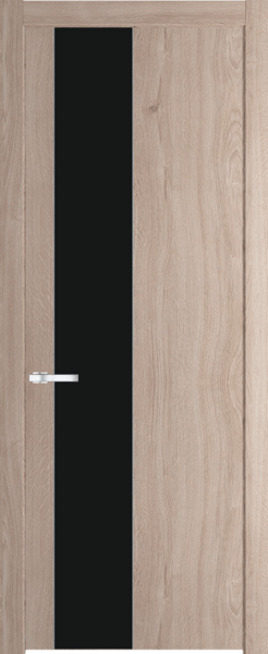 Межкомнатная дверь Profil Doors 19 NW Монохром черный Дуб Сонома