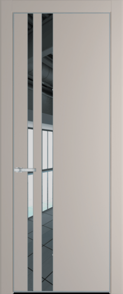 Межкомнатная дверь Profil Doors 20 PA Серебро Зеркало Сэнд