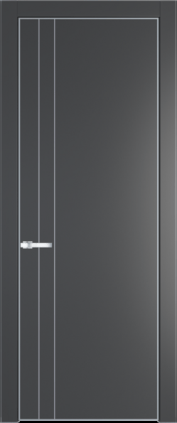 Межкомнатная дверь Profil Doors 12 PA Серебро Графит (Pantone 425С)