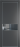 Межкомнатная дверь Profil Doors 17 PA Серебро Зеркало серое Графит (Pantone 425С)