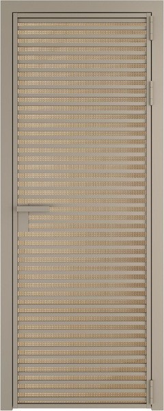 Алюминиевая дверь Profil Doors 12 AG Никель матовый Кризет Золото
