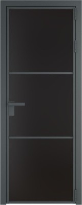 Алюминиевая дверь Profil Doors 13 AG Серая ночь Монохром черный