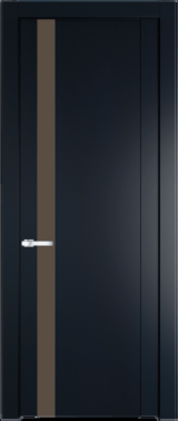 Межкомнатная дверь Profil Doors 1.2 P Монохром гляссе Нэви Блу (RAL 7016)