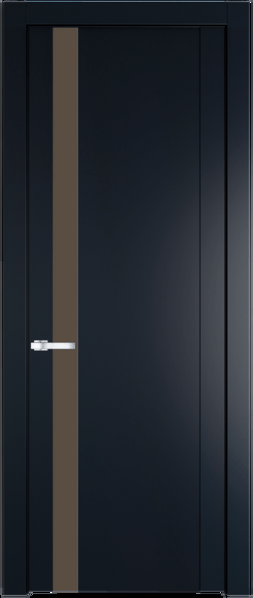 Межкомнатная дверь Profil Doors 1.2 P Монохром гляссе Нэви Блу (RAL 7016)