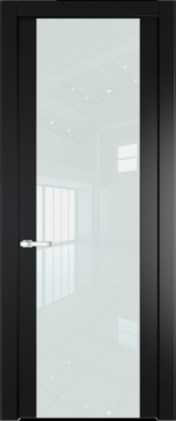 Межкомнатная дверь Profil Doors 1.7 P Lacobel Белый лак Блэк
