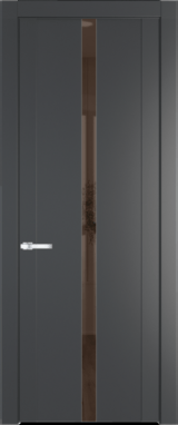 Межкомнатная дверь Profil Doors 1.8 P Зеркало бронзовое Графит (Pantone 425С)
