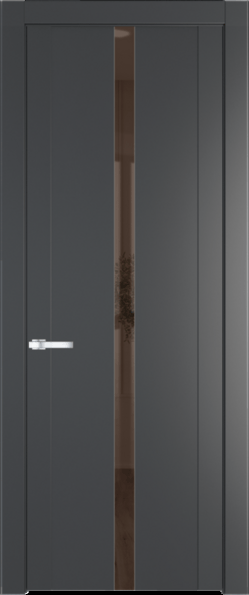 Межкомнатная дверь Profil Doors 1.8 P Зеркало бронзовое Графит (Pantone 425С)