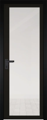Алюминиевая дверь Profil Doors 2 AGK Прозрачное Чёрный
