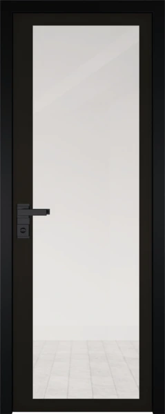 Алюминиевая дверь Profil Doors 2 AGK Прозрачное Чёрный