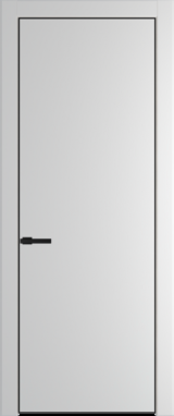 Межкомнатная дверь Profil Doors Orange 1 PE.O Крем Вайт (RAL 120-02) Черный матовый RAL9005