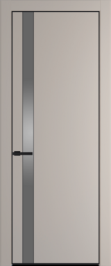 Межкомнатная дверь Profil Doors Orange 18 PE.O Монохром серебро (серебро матлак) Сэнд Черный матовый RAL9005