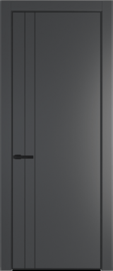 Межкомнатная дверь Profil Doors 12 PA Черный матовый Графит (Pantone 425С)