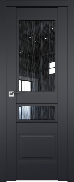 68U Черный матовый стекло Дождь чёрный