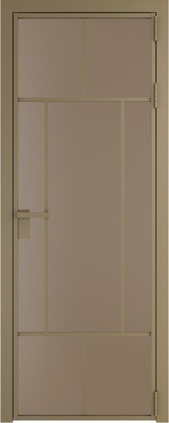 Алюминиевая дверь Profil Doors 10 AG Шампань Монохром капучино