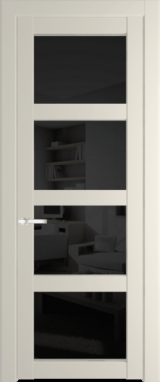 Межкомнатная дверь Profil Doors 1.4.2 PD Черное тонированное Кремовая Магнолия (RAL 120-04)