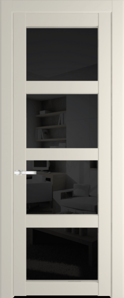 Межкомнатная дверь Profil Doors 1.4.2 PD Черное тонированное Кремовая Магнолия (RAL 120-04)