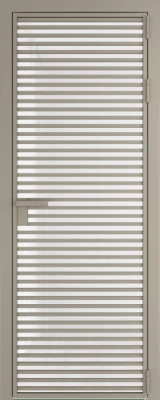 Алюминиевая дверь Profil Doors 12 AG Никель матовый Белый триплекс
