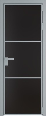 Алюминиевая дверь Profil Doors 13 AG Серебро Монохром черный