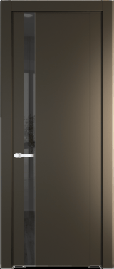 Межкомнатная дверь Profil Doors 1.2 P Зеркало серое Перламутр бронза