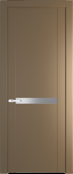 Межкомнатная дверь Profil Doors 1.4 P Lacobel Серебряный лак Перламутр золото