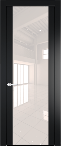 Межкомнатная дверь Profil Doors 1.7 P Lacobel Перламутровый лак Блэк