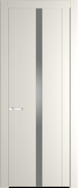 Межкомнатная дверь Profil Doors 1.8 P Монохром серебро (серебро матлак) Перламутр белый