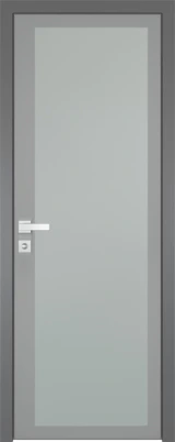 Алюминиевая дверь Profil Doors 2 AGK Прозрачное, серый прокрас Серый