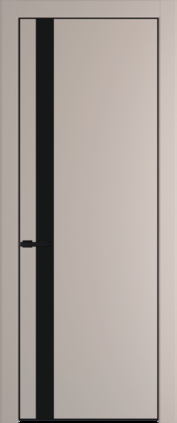 Межкомнатная дверь Profil Doors Orange 18 PE.O Монохром черный Сэнд Черный матовый RAL9005