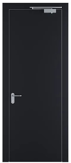 Противопожарная дверь Profil Doors PT 1 эмаль Нэви Блу (RAL 7016)