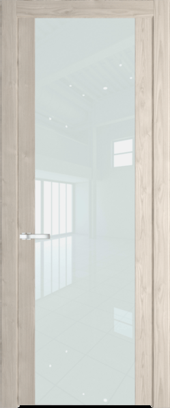 Межкомнатная дверь Profil Doors 1.7 N Lacobel Белый лак Каштан светлый